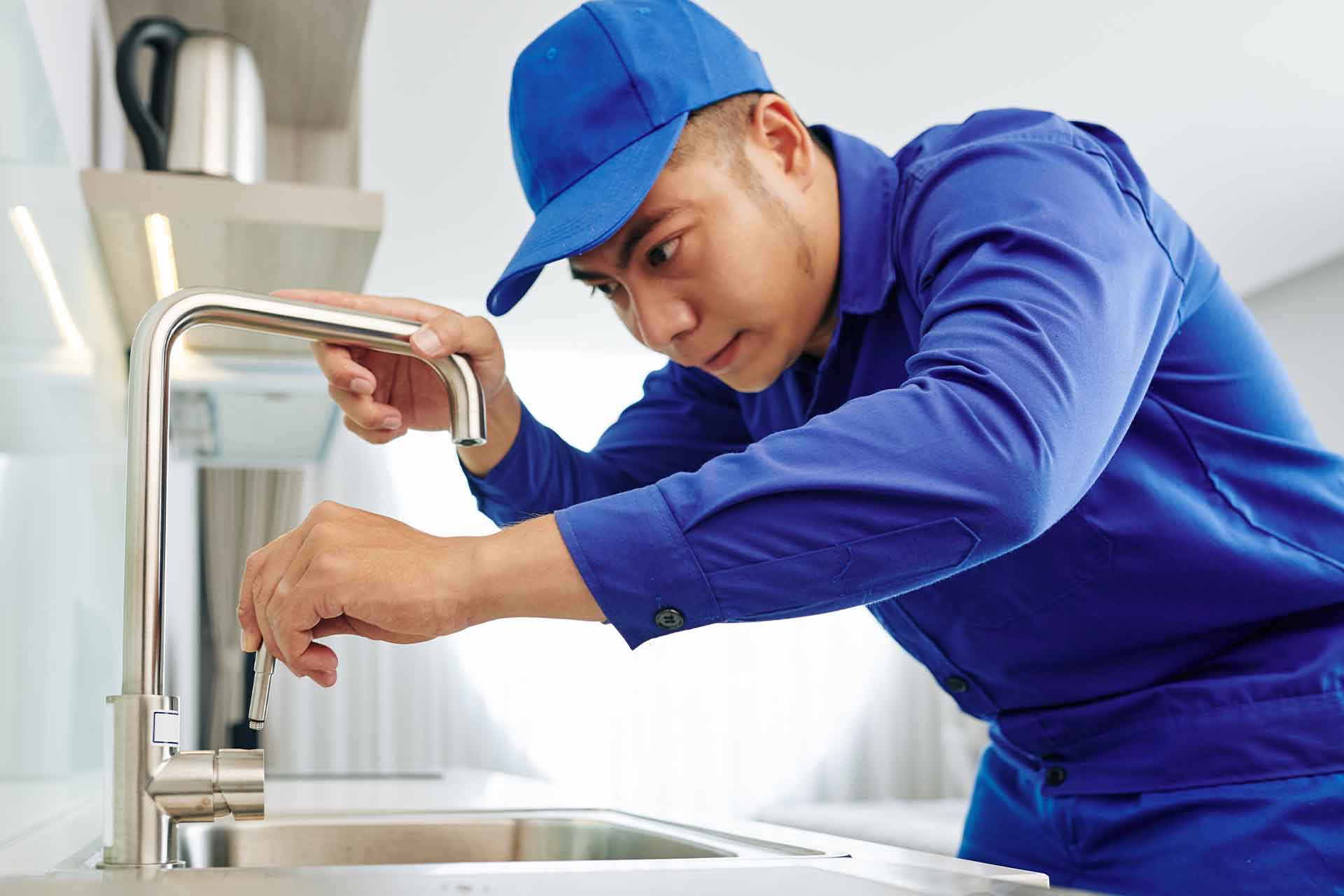 Boiling water tap in a modern kitchen